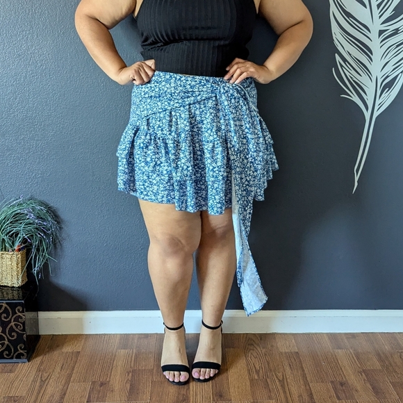 Shein Ruffle Wrap Skirt - Picture 6 of 9